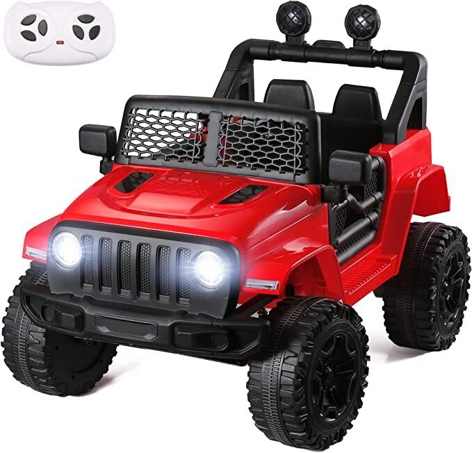 2-Seater Electric Ride-On Truck for Kids with Remote Control, MP3 Player, and LED Lights