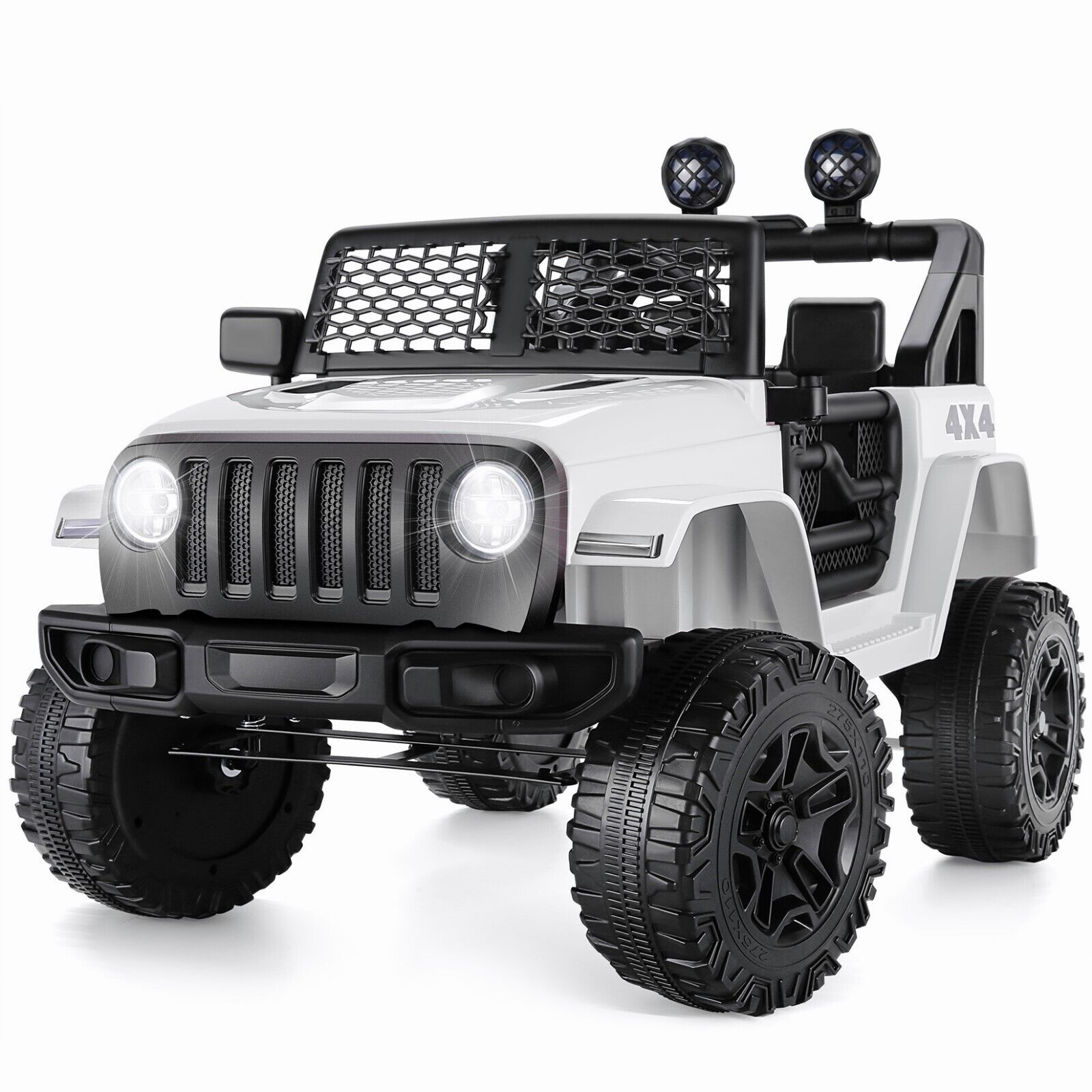 2-Seater Electric Ride-On Truck for Kids with Remote Control, MP3 Player, and LED Lights