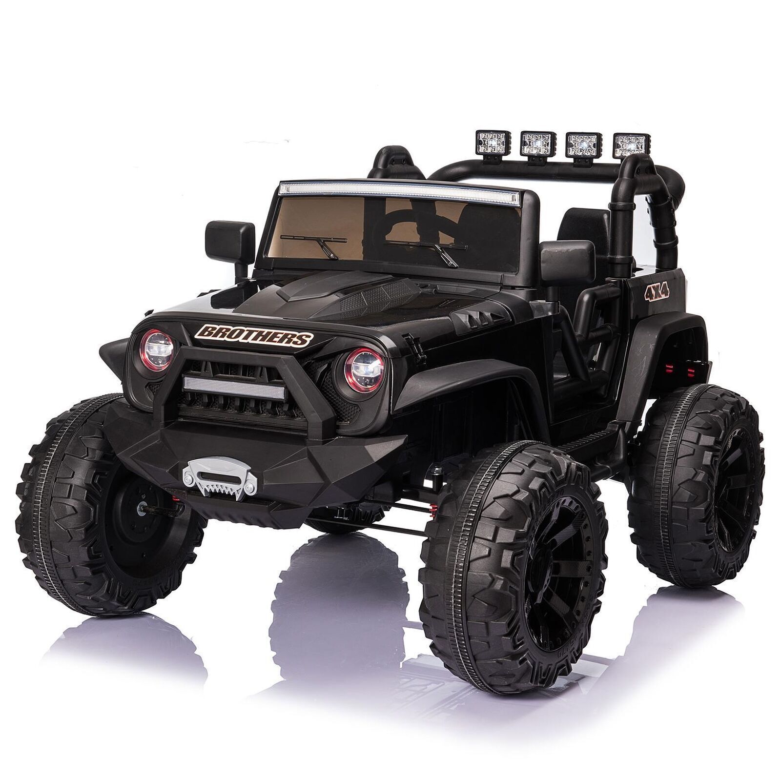 Electric 24V Battery-Powered Kids Ride On Jeep with USB, Bluetooth, and Remote Control