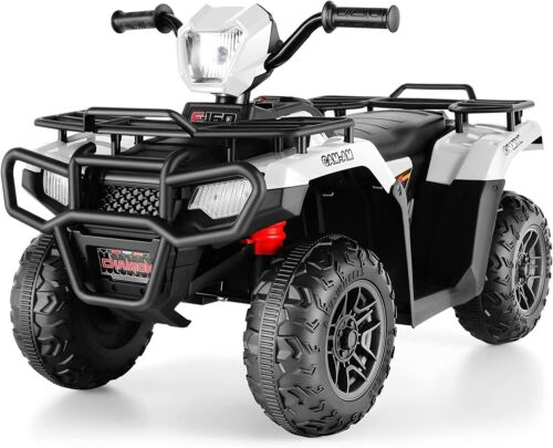 Electric 4-Wheeler ATV Car for Kids with LED Lights, USB MP3, and Realistic Design