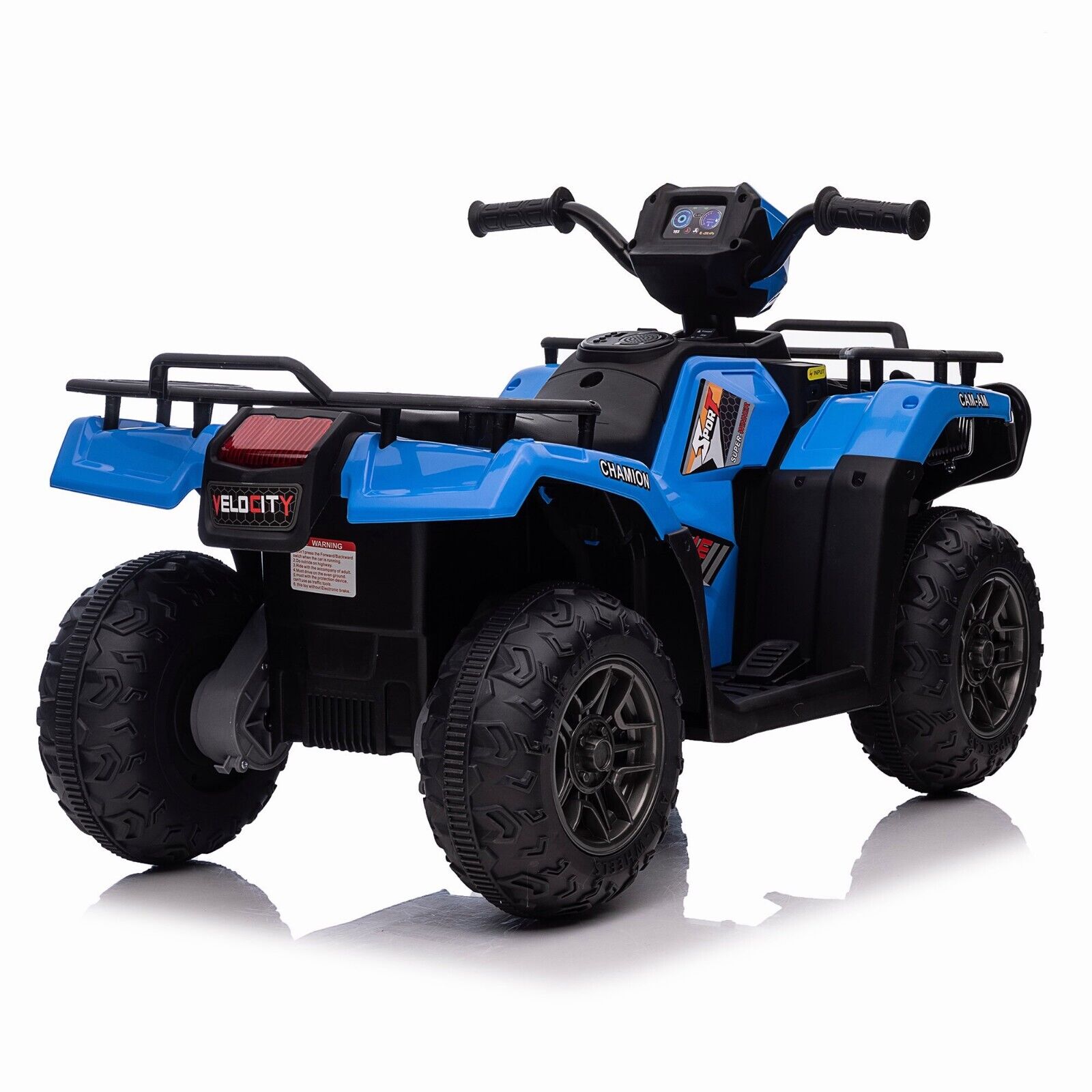 Electric Kids Ride On ATV with Music, LED Lights, and AUX/USB Port - 12V 4-Wheeler Quad
