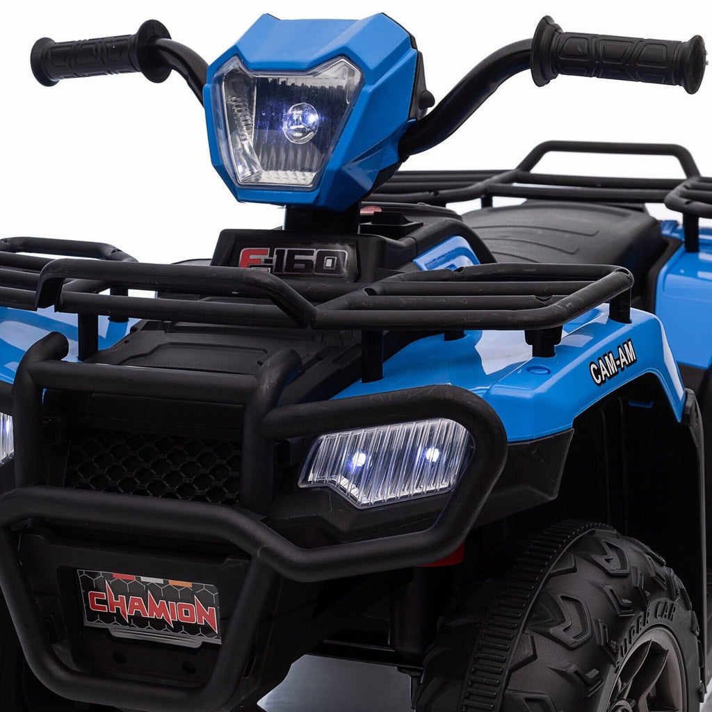 Electric Kids Ride On ATV with Music, LED Lights, and AUX/USB Port - 12V 4-Wheeler Quad