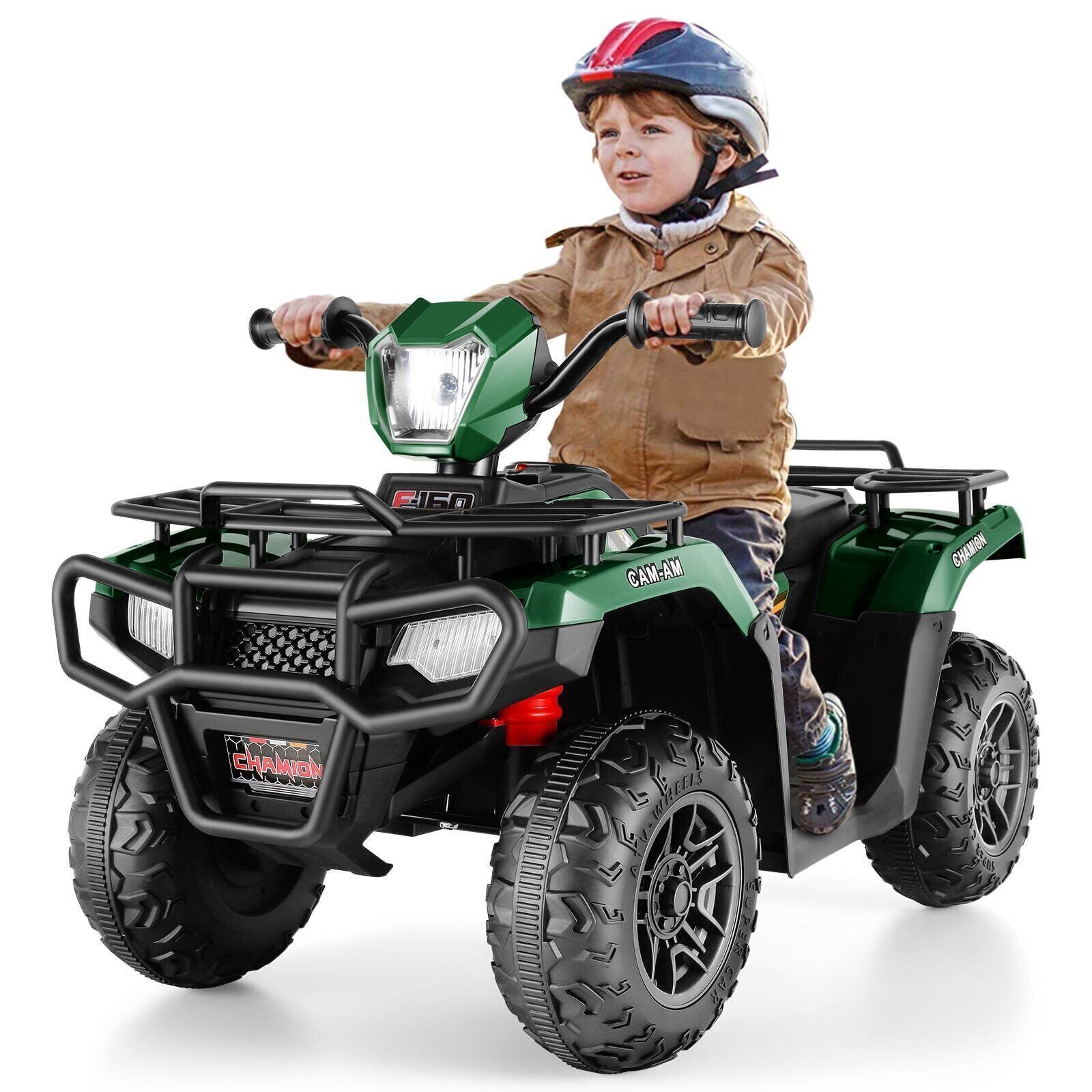 Electric 4-Wheeler ATV Quad for Kids with LED Lights, USB and MP3 Player - Suitable for Boys and Girls Aged 17 Months and Up