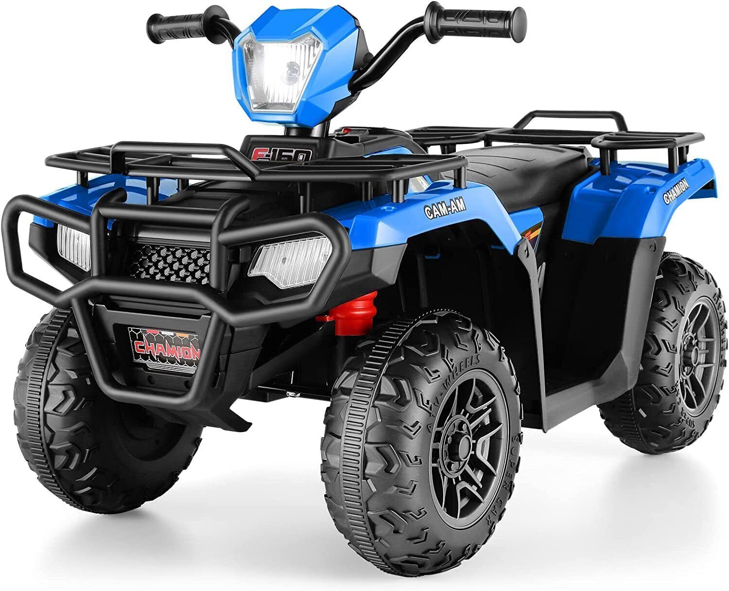 Electric 4-Wheeler ATV Quad for Kids with LED Lights, USB and MP3 Player - Suitable for Girls and Boys Aged 3+