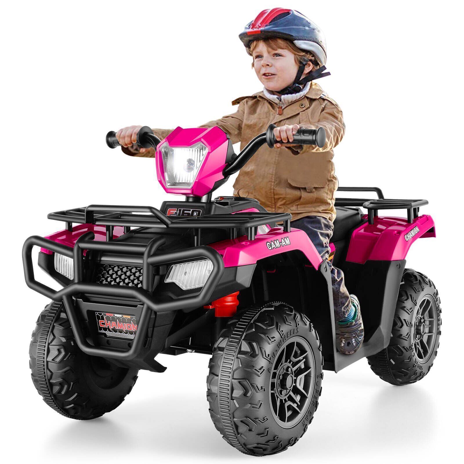 Electric 4-Wheeler ATV Quad for Kids with LED Lights, USB and MP3 Player - Suitable for Girls and Boys Aged 3-7 Years