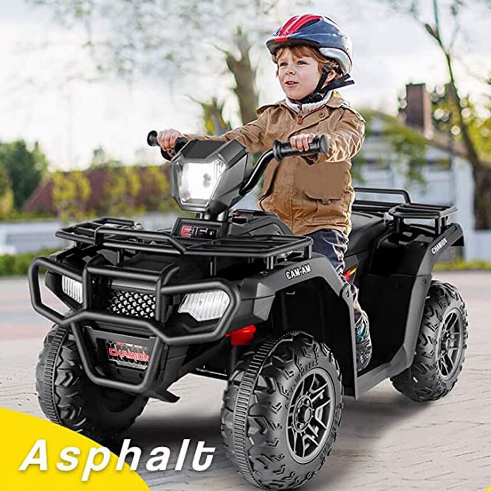 Electric 4-Wheeler ATV Quad for Kids with LED Lights, USB and MP3 Player - Suitable for Girls and Boys Aged 5 and Up