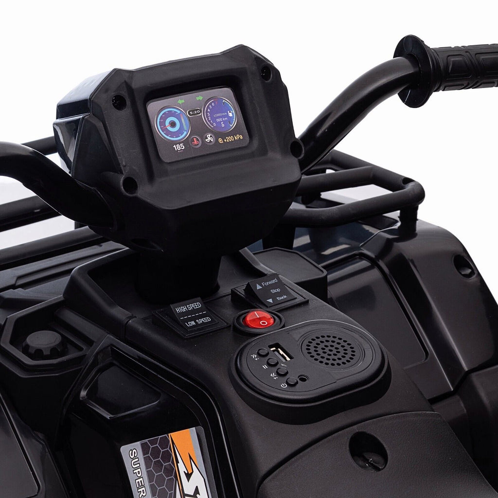 12V Kids Electric ATV Quad with LED, MP3, and USB - Fun 4-Wheeler Car Toy