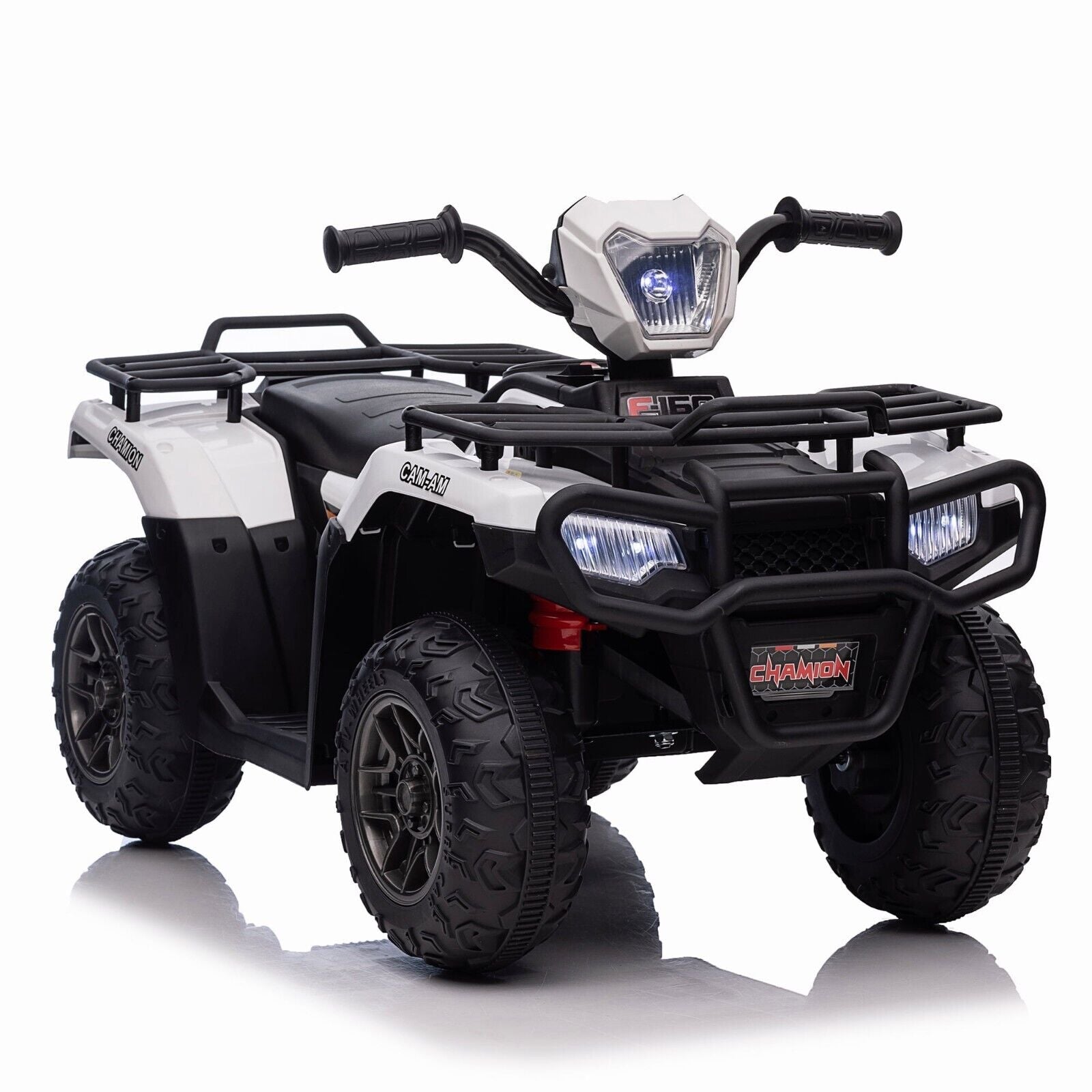 Electric 4-Wheeler ATV Quad for Kids with LED Lights, AUX Port, and USB