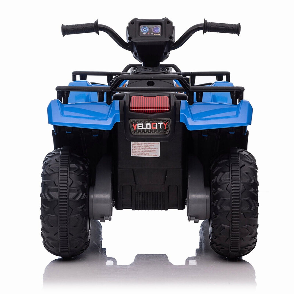 Electric 4-Wheeler Quad for Kids with MP3 Music and LED Lights - 12V ATV Ride On Car Perfect for Gifting