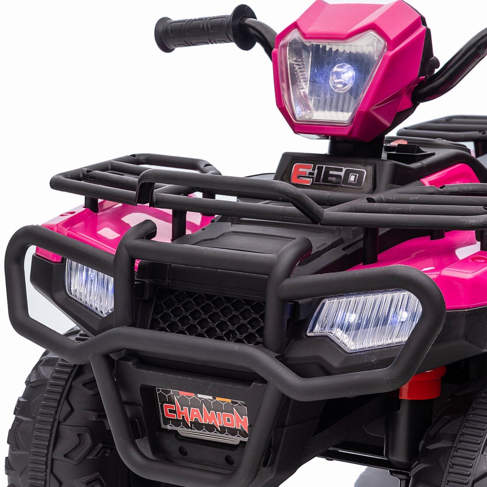 Electric Kids ATV Ride On Car with Music, LED Lights, and USB - Black Quad 4-Wheeler