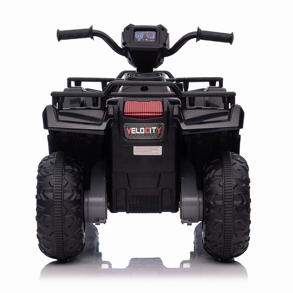 Electric 4-Wheeler ATV Quad for Kids with LED Lights, USB/MP3, and Gift Option