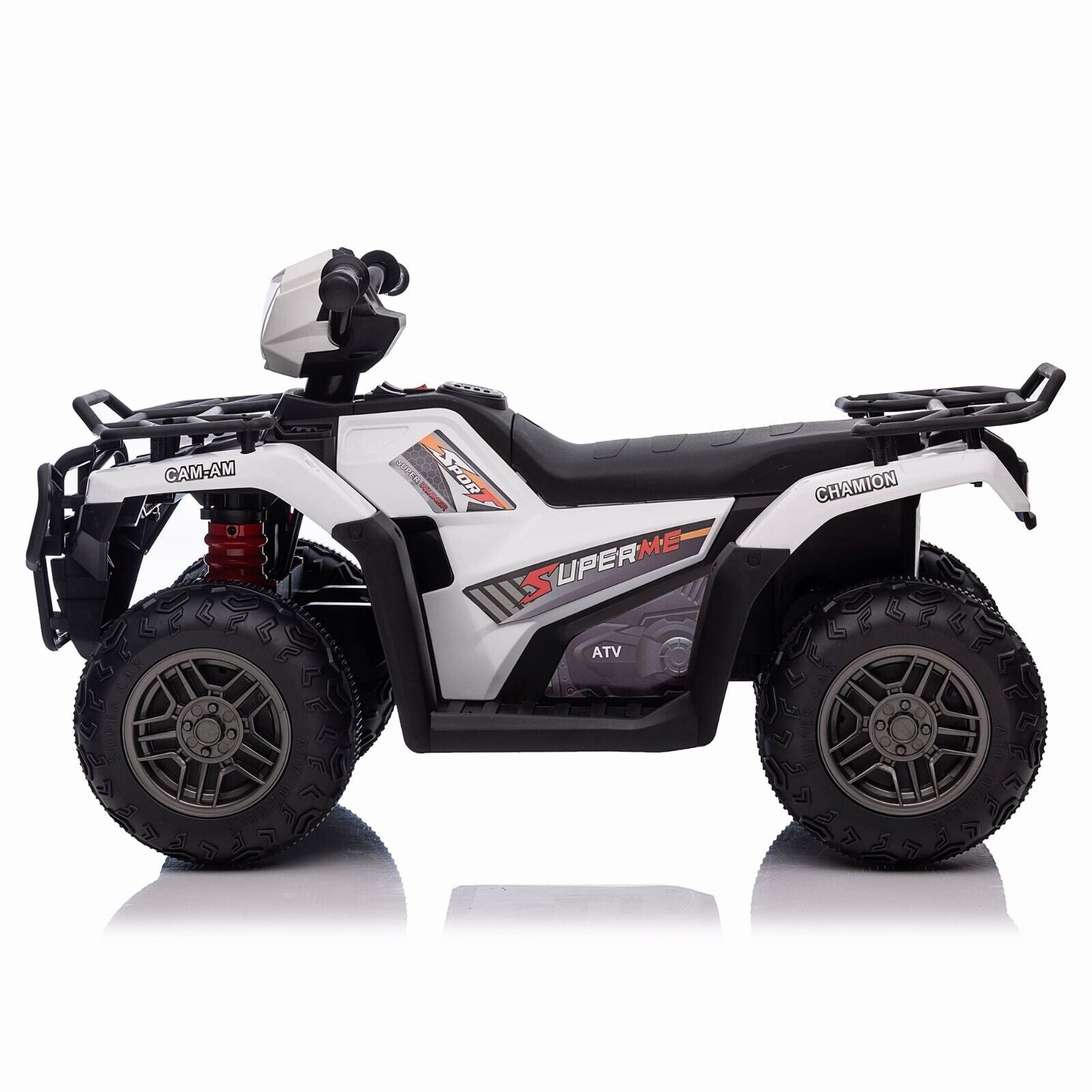 Electric 4-Wheeler ATV Quad for Kids with LED Lights, USB/MP3, and Gift Option
