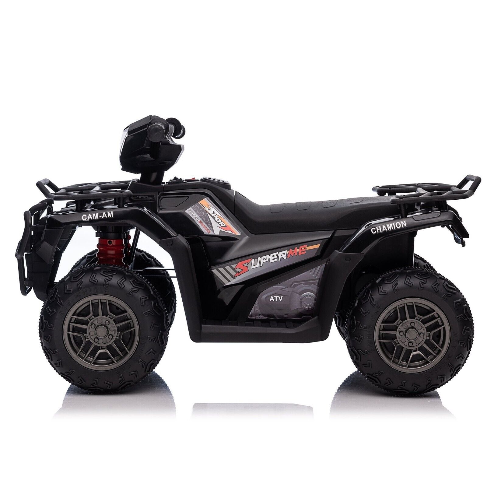 Electric Kids ATV 4-Wheeler Quad Car with MP3 Player - Black
