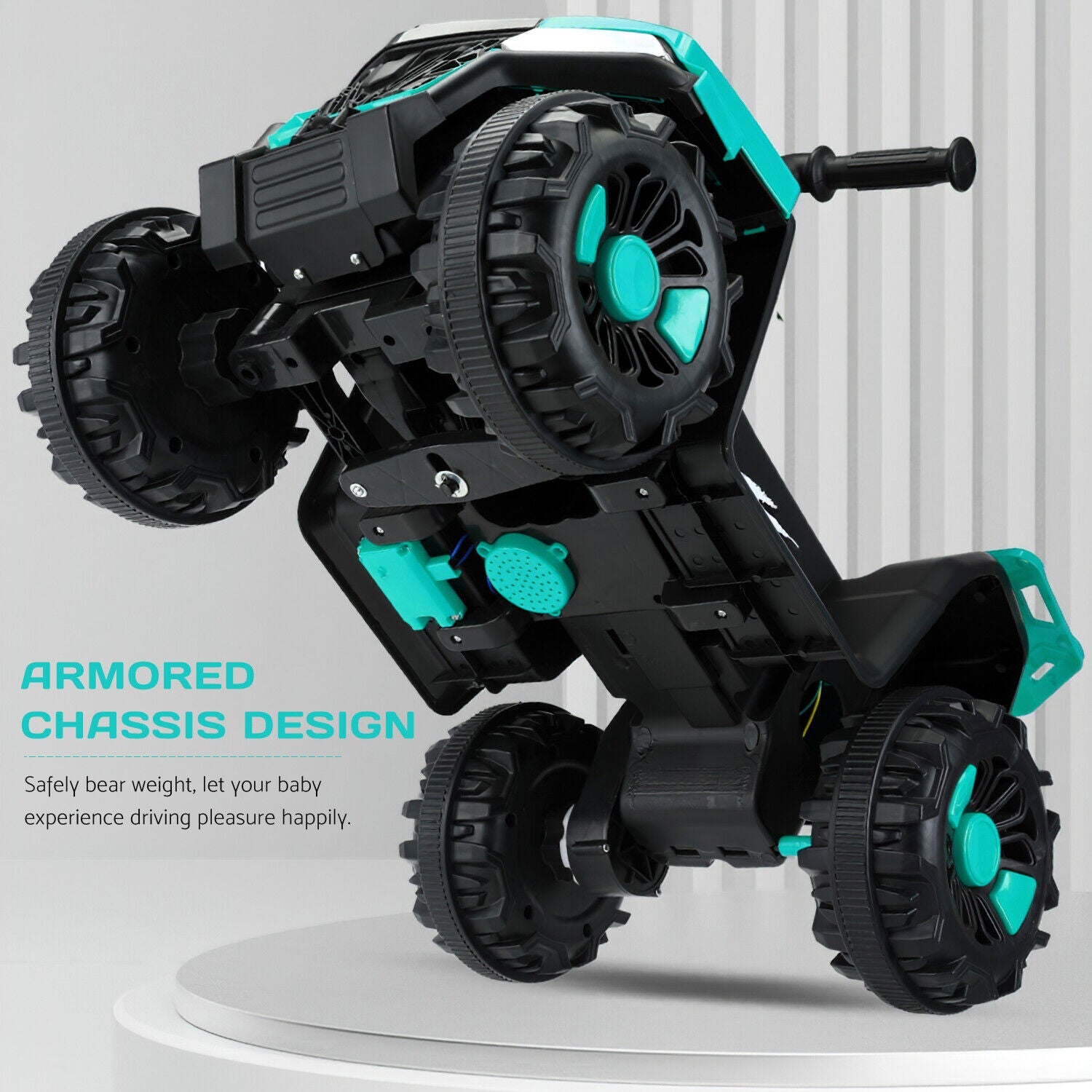 Electric 6V ATV 4-Wheeled Beach Ride-On Car for Kids - Battery Powered Toy for Christmas Gift