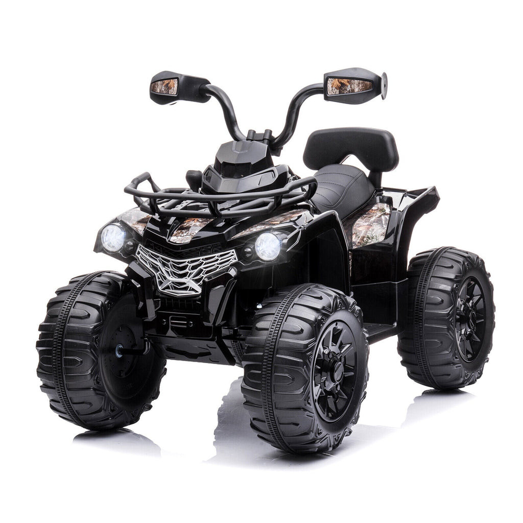 Electric ATV 4-Wheeler Quad Car Toy for Kids - 12V, 2 Speeds, MP3, Headlights