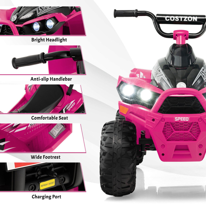 Electric ATV for Kids with Adjustable Speed and Cozy Seat