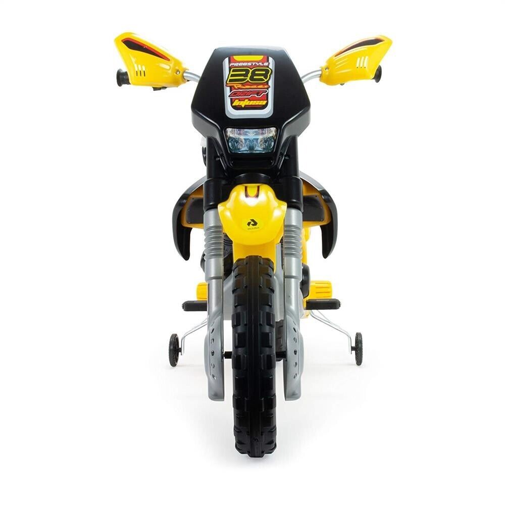 Electric Dirt Bike Kids Ride On 4-Wheels Motorcycle Toy - 12V Battery Powered