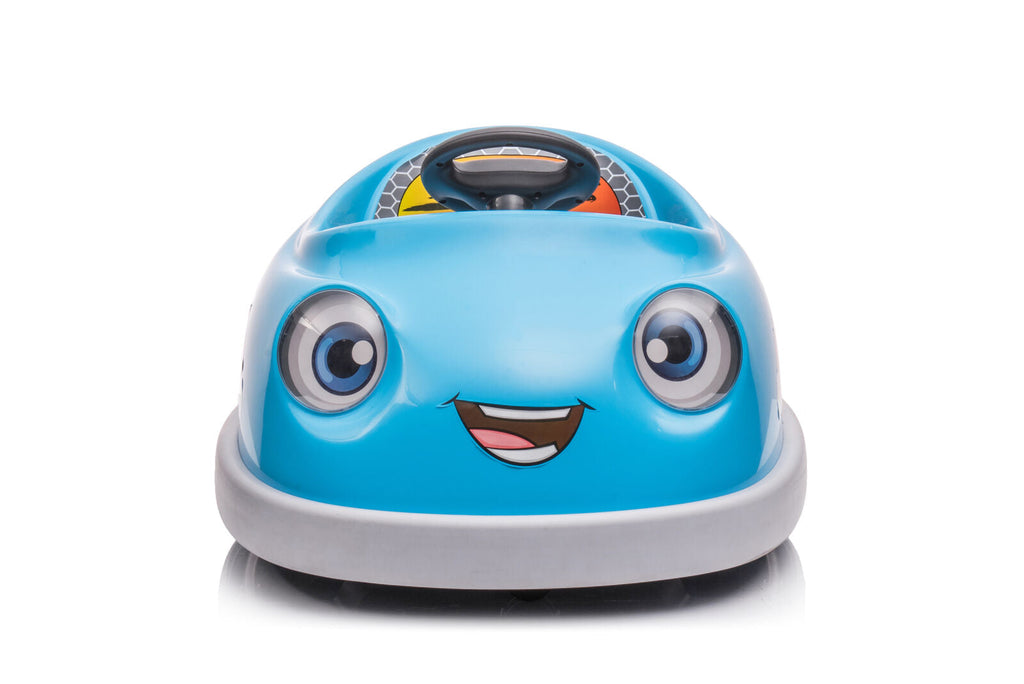 Electric Dual Drive Bumper Car with Rocking Horse Music and Pushrod Plate - 12v Ride On