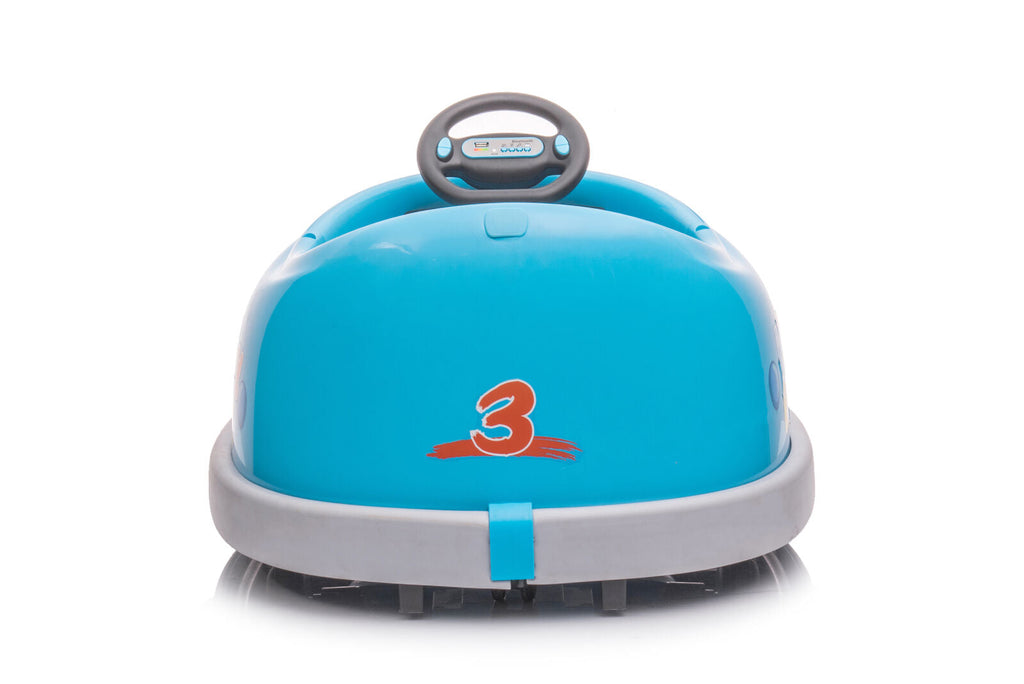 Electric Dual Drive Bumper Car with Rocking Horse Music and Pushrod Plate - 12v Ride On