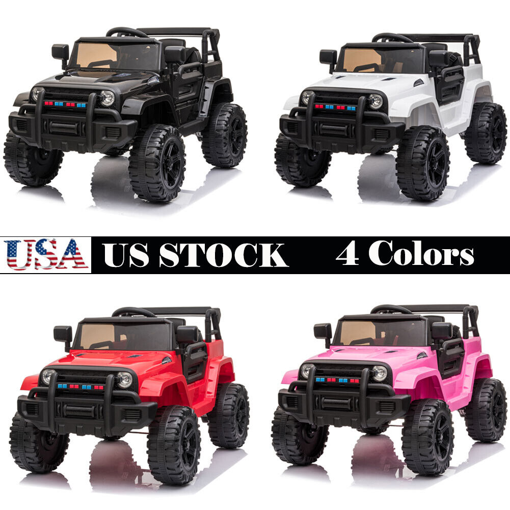 Electric Dual Drive Kids Ride On Car with Remote Control - Battery Powered Toy Vehicle