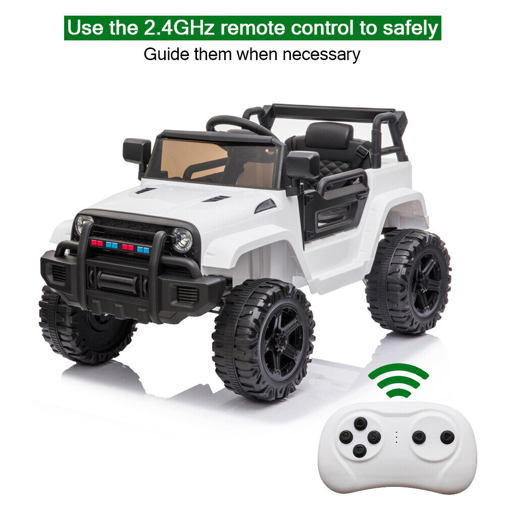 Electric Dual Drive Kids Ride On Car with Remote Control - Battery Powered Toy Vehicle
