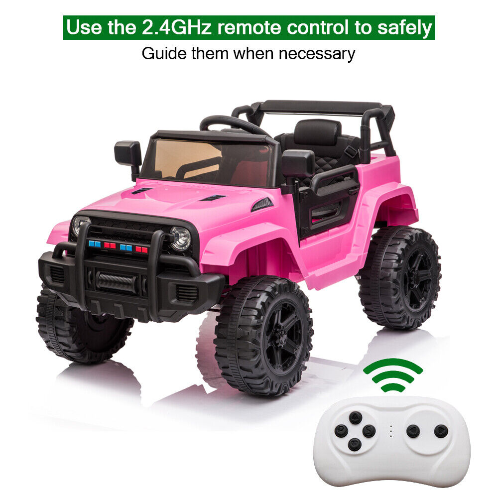Electric Dual Drive Kids Ride On Car with Remote Control - Battery Powered Toy Vehicle