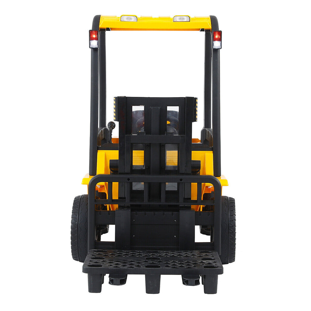 Electric Ride-On Car for Kids with Remote Control and Lifting Forklift Frame