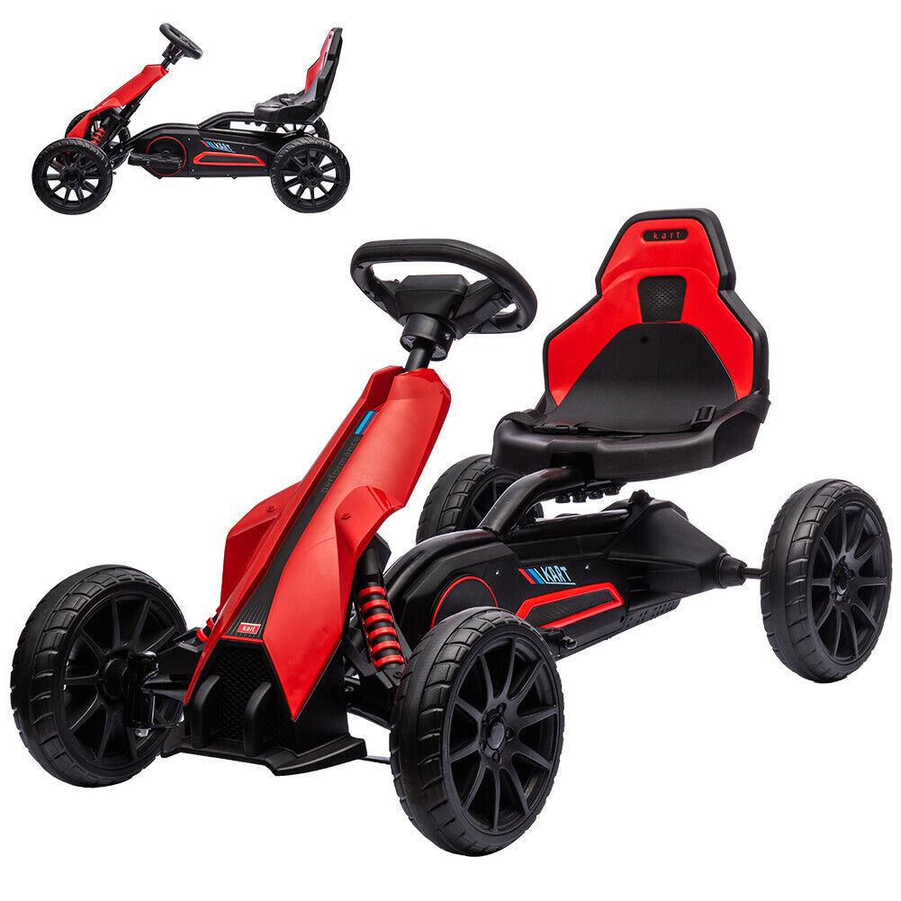 Electric Go Kart for Kids with 2 Speeds and EVA Wheels - 12V Battery Powered Ride On Car
