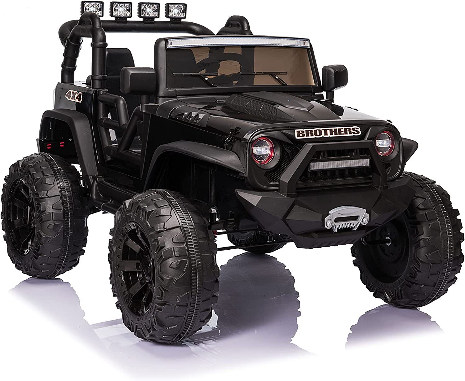 Electric Jeep Ride-On Car for Kids - 24V with Remote Control, LED Lights, and MP3/AUX Compatibility