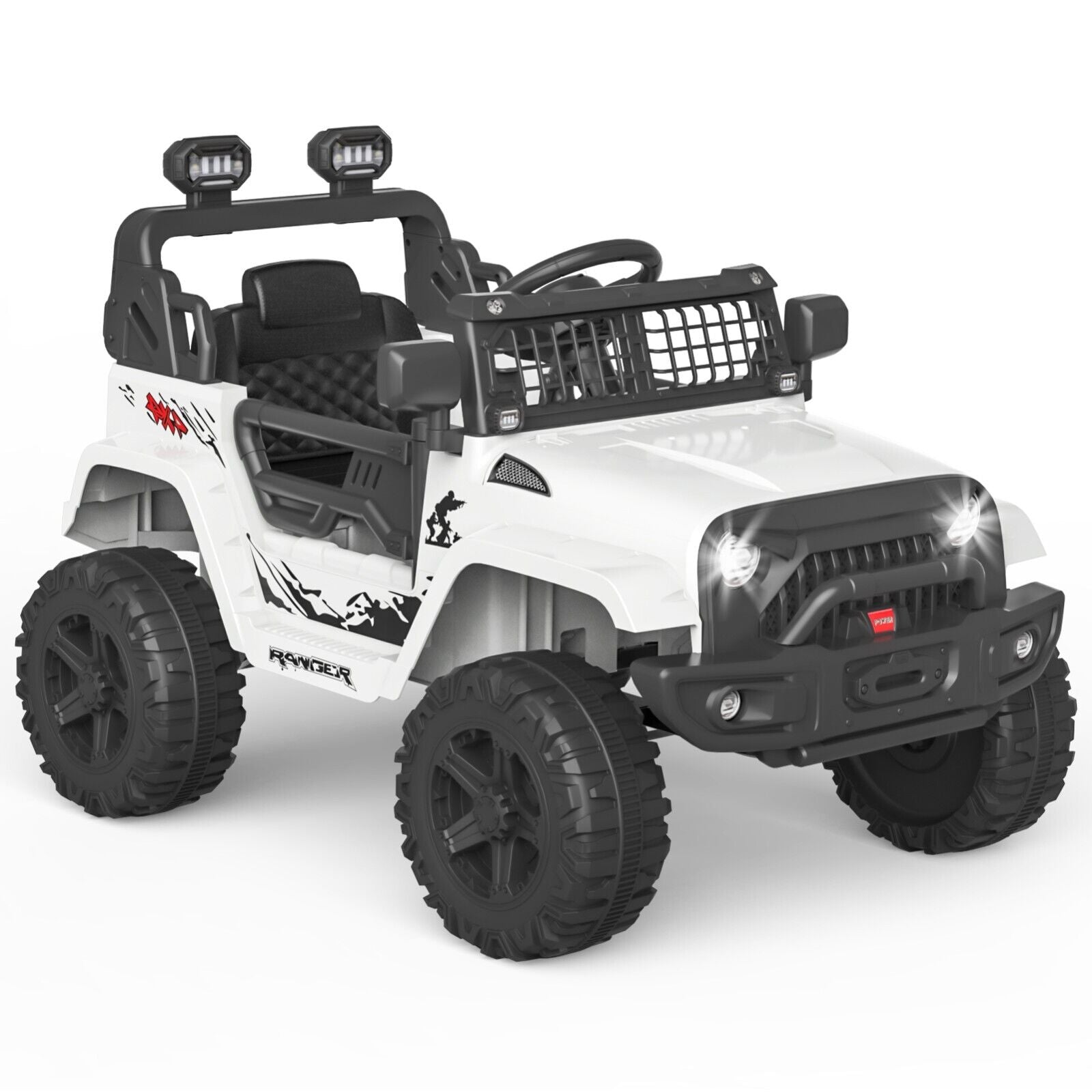 Electric Jeep Ride-On Car for Toddlers with Remote Control - 12V Kids Toy Vehicle