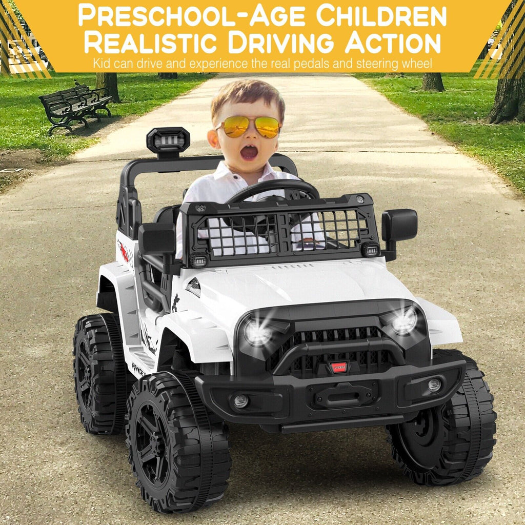 Electric Jeep Ride-On Car for Toddlers with Remote Control - 12V Kids Toy Vehicle