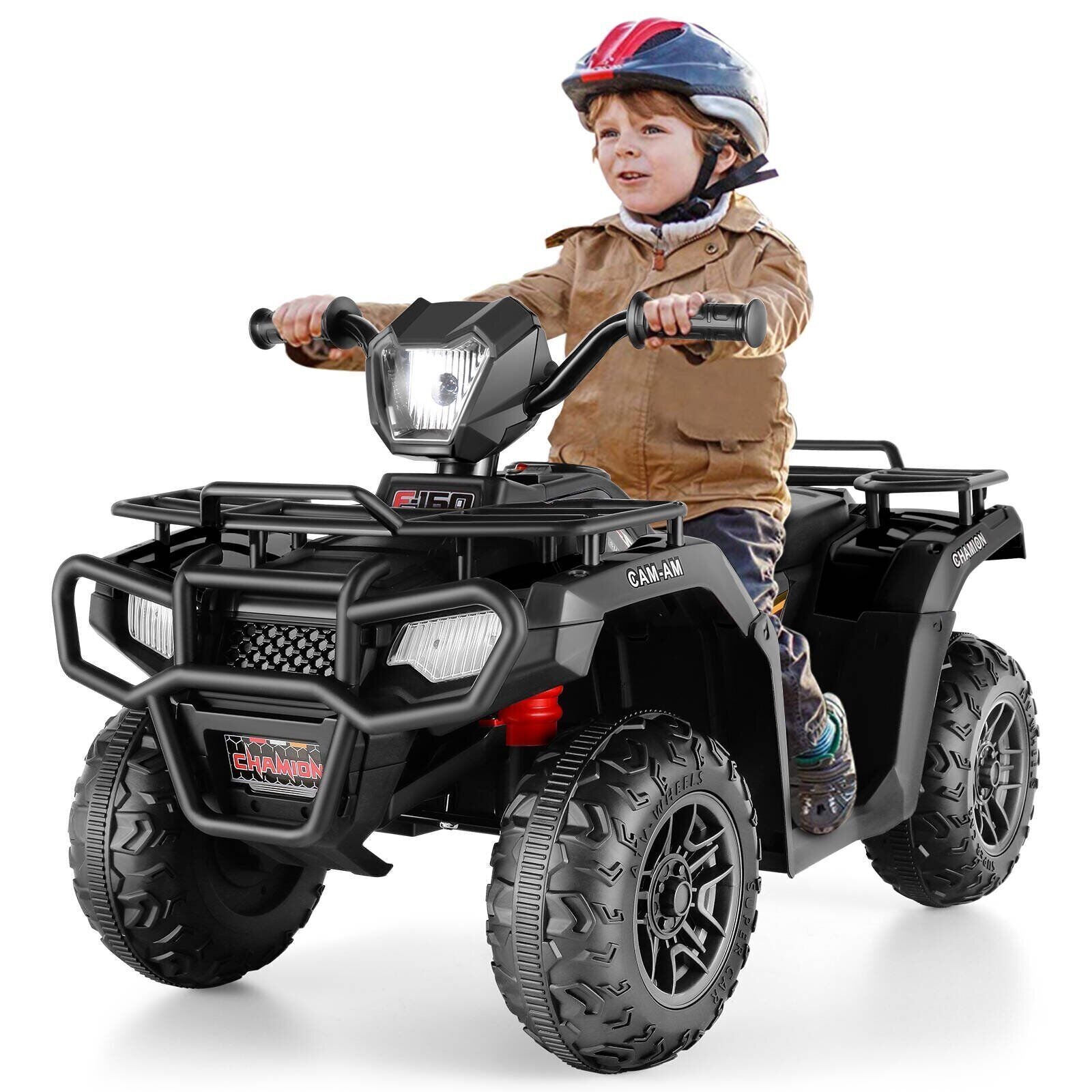 Electric Kids ATV 4-Wheeler with LED Lights and Music - 12V Battery Powered