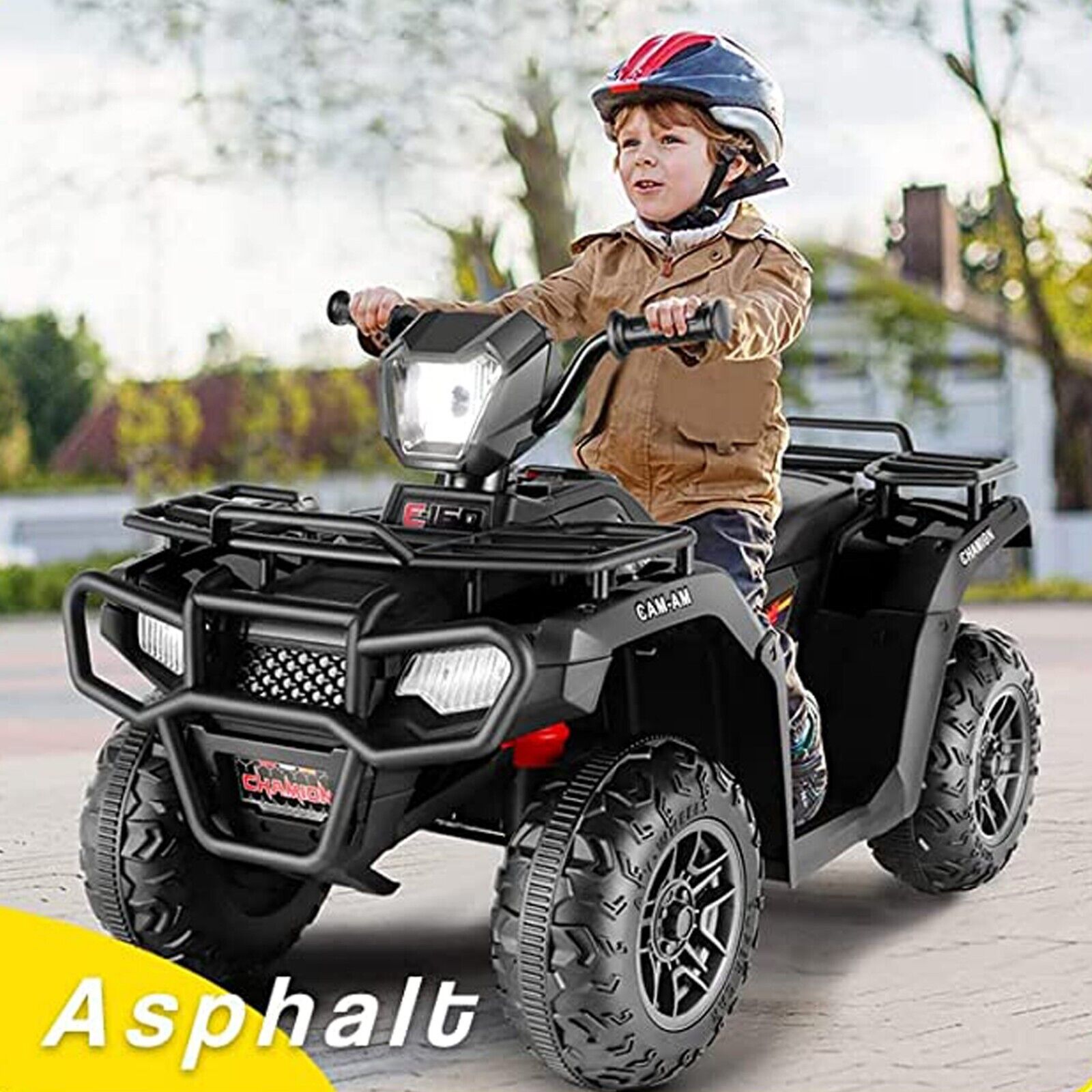 Electric Ride-On ATV Quad for Kids with LED Lights - 12V Battery Powered 4-Wheeler for Toddlers
