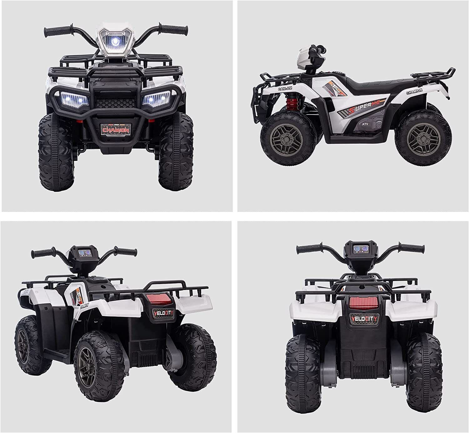 Electric Kids Ride On ATV 4-Wheeler Quad with Music and LED Lights - Perfect Gift for Kids!