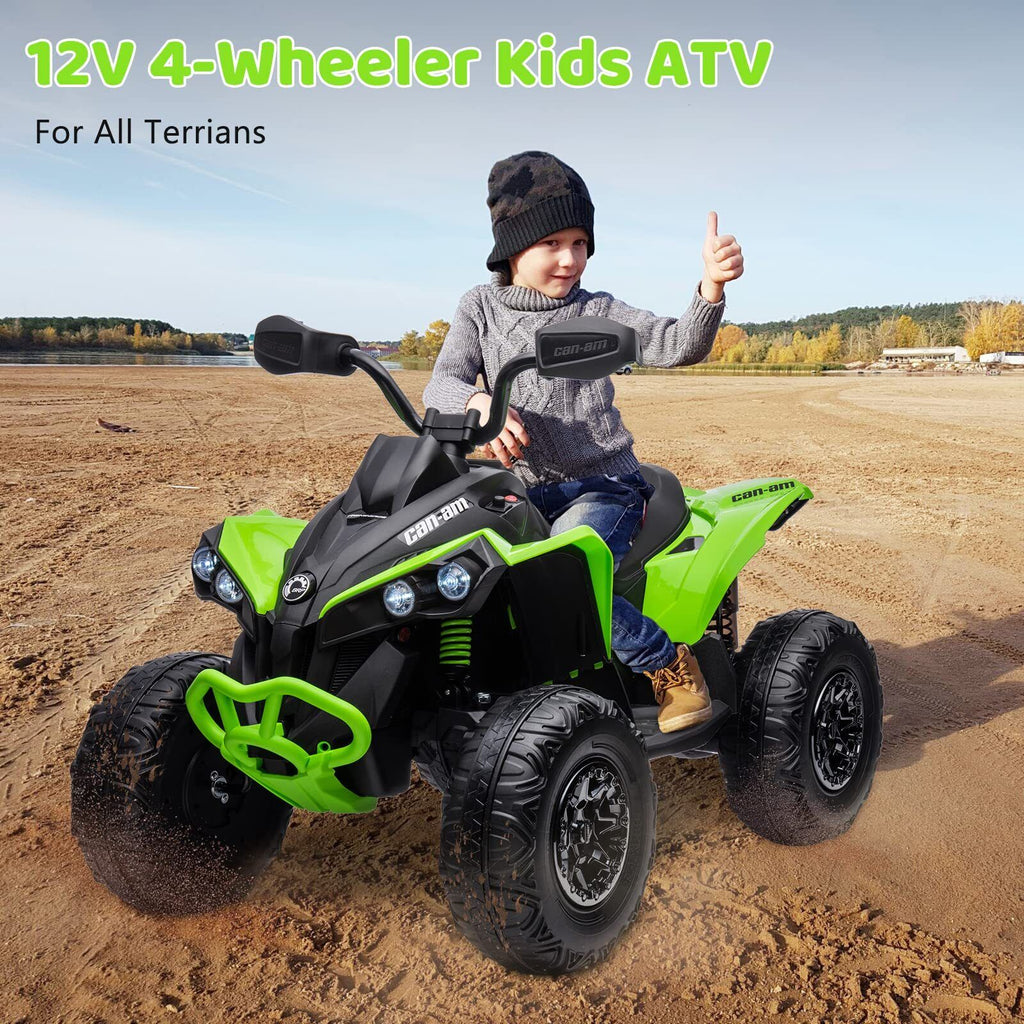 Electric Kids Ride On ATV 4-Wheeler with Music and LED Lights - All-Terrain Fun!