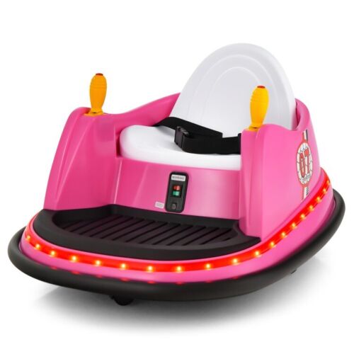 Electric Kids Ride-On Bumper Car with Flashing Lights - Perfect Toddler Gift!