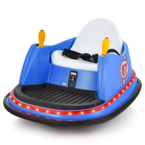 Electric Kids Ride-On Bumper Car with Flashing Lights - Perfect Toddler Toy Gift