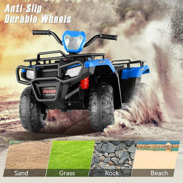 Electric Kids Ride-On Car Truck with Bluetooth and Spring Suspension - 2 Speed Options
