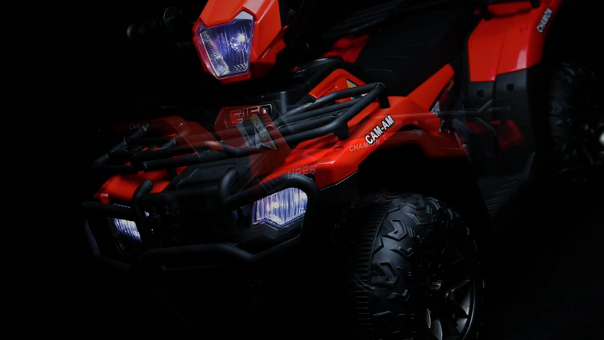 Electric ATV 4-Wheeler for Kids with LED Lights and Music - 12V Battery Powered