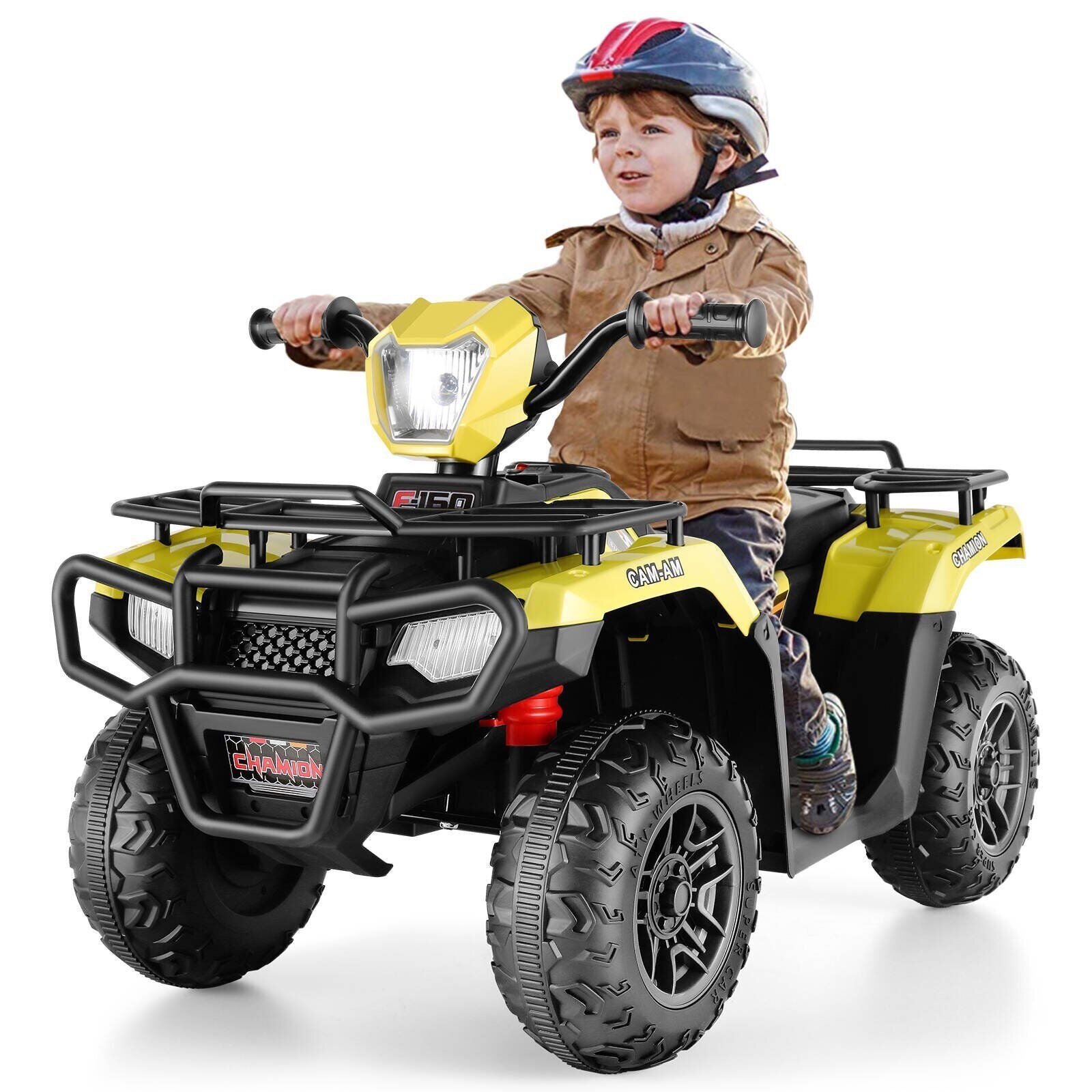 Electric ATV 4-Wheeler for Kids with LED Lights and Music - 12V Battery Powered