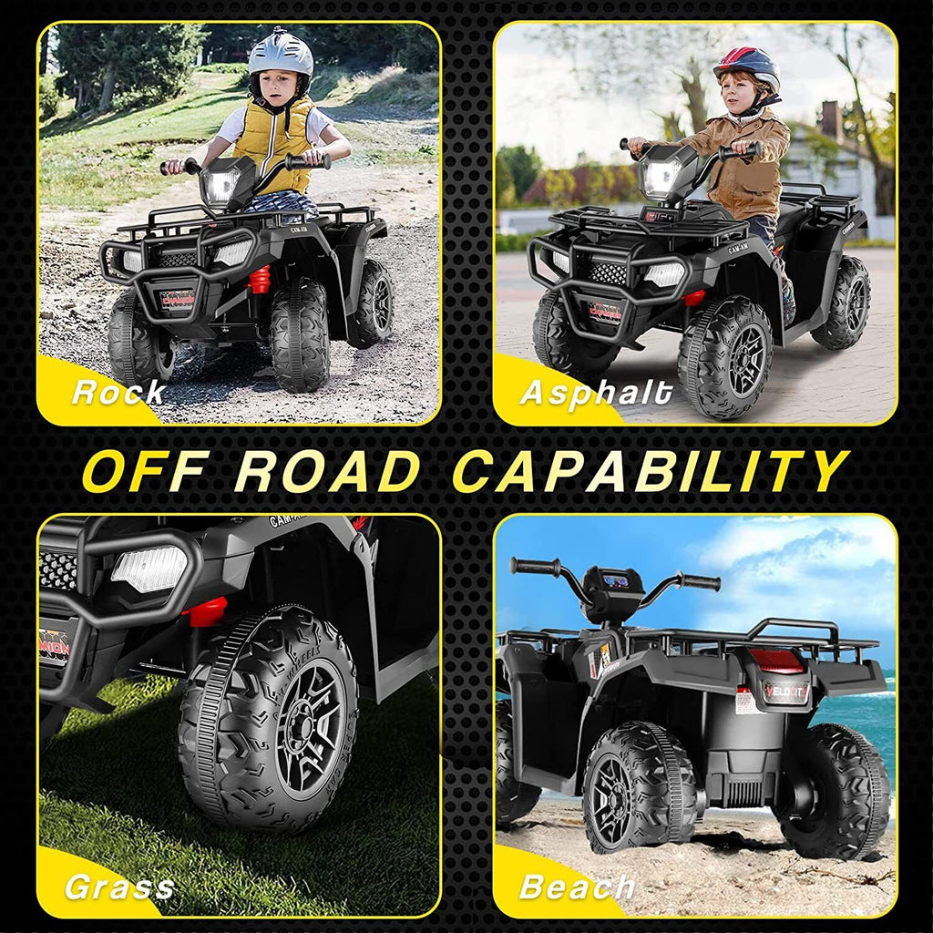 12V Electric ATV Toy Car for Kids with Soft Start and Powerful Battery