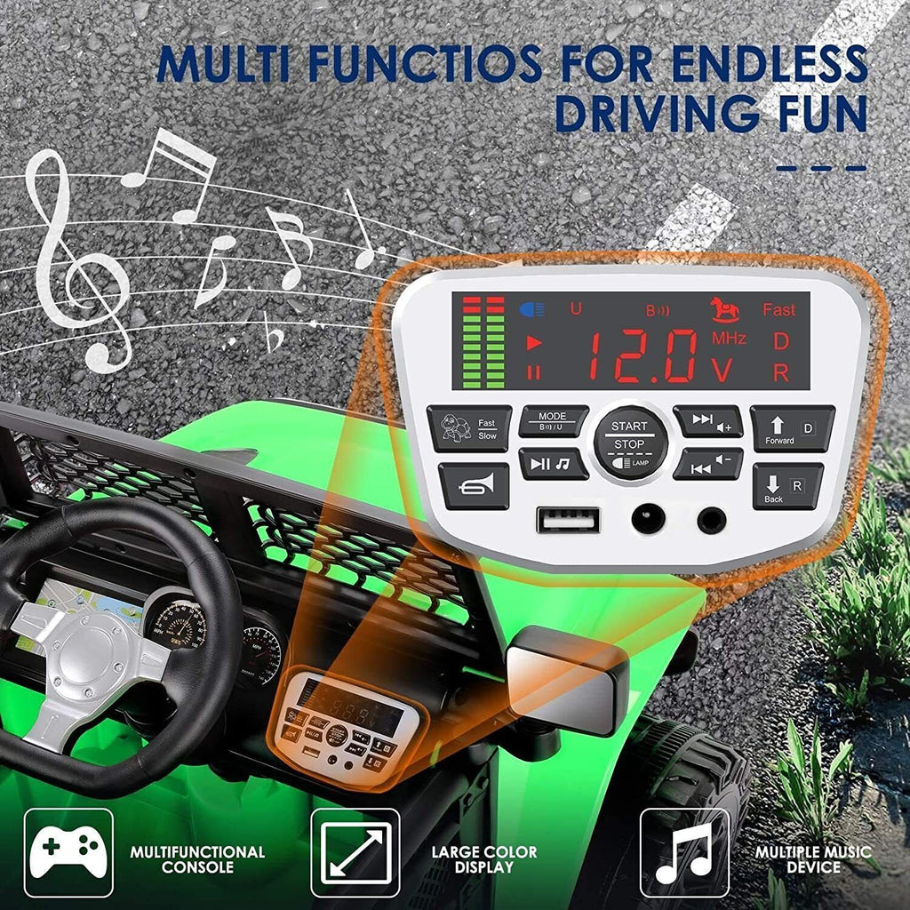 Electric Kids Ride-On Car Truck with MP3 Music, LED Lights, and Remote Control - USA Edition