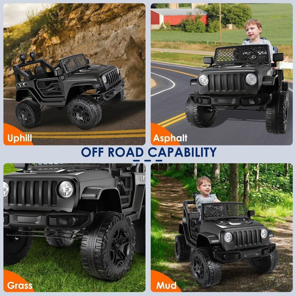 Electric Kids Ride On Car with MP3 Music, Lights, and Remote Control - 12V