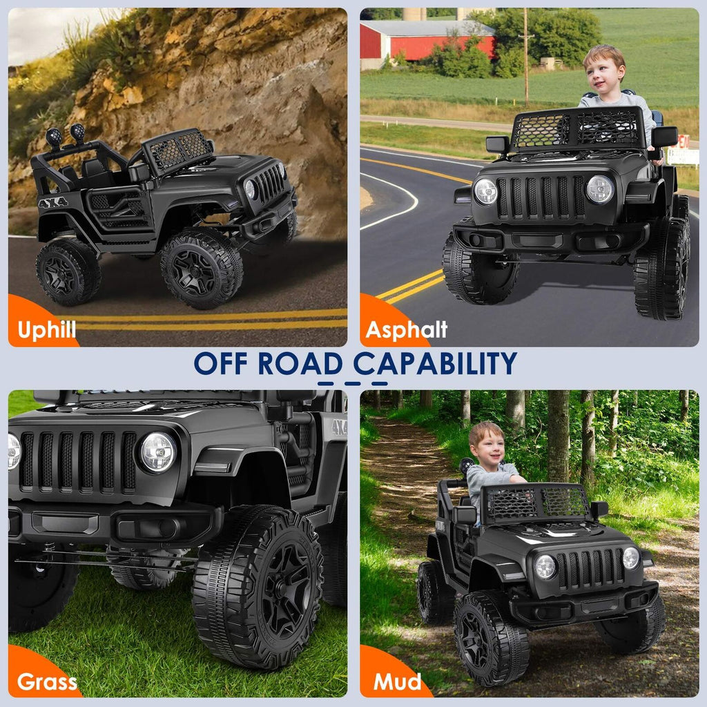 2-Seater 12V Electric Ride-On Car for Kids with MP3 Player - Perfect Gift for Hours of Fun!