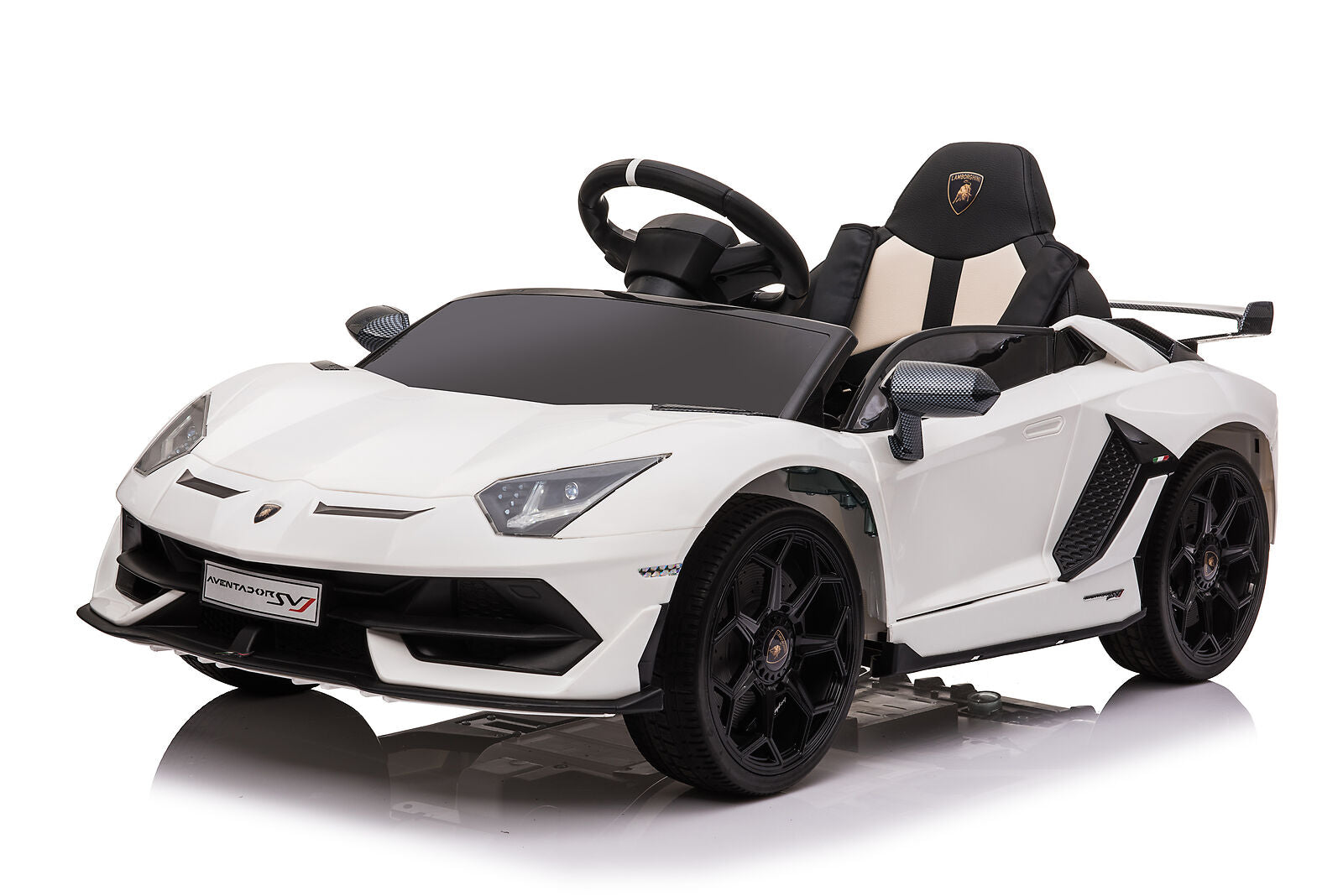 Electric Kids Ride On Car with Remote Control, LED Light, and Music - 12V Battery Powered