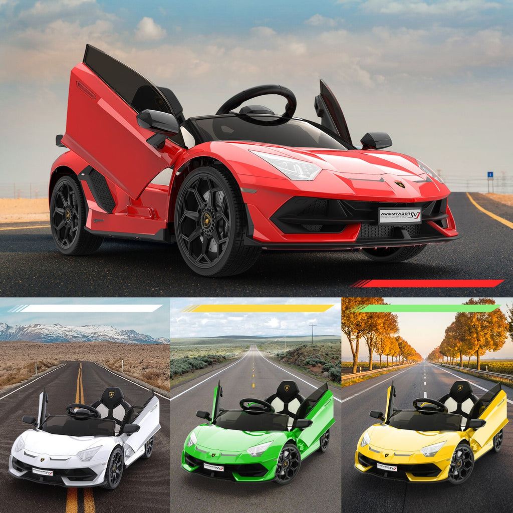 Remote Control Electric Ride-On Car for Kids with Music and LED Lights - 12V US Version
