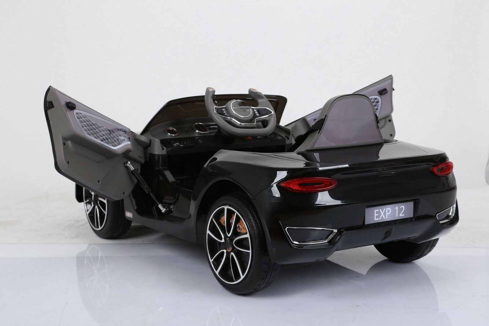 Electric Kids Ride-On Car with Scissor Doors and Safety Belts - Perfect Gift for Children (12V)
