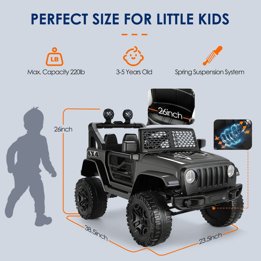 Electric Ride-On Car for Girls with Remote Control, 3 Speeds, USB and MP3 Compatibility