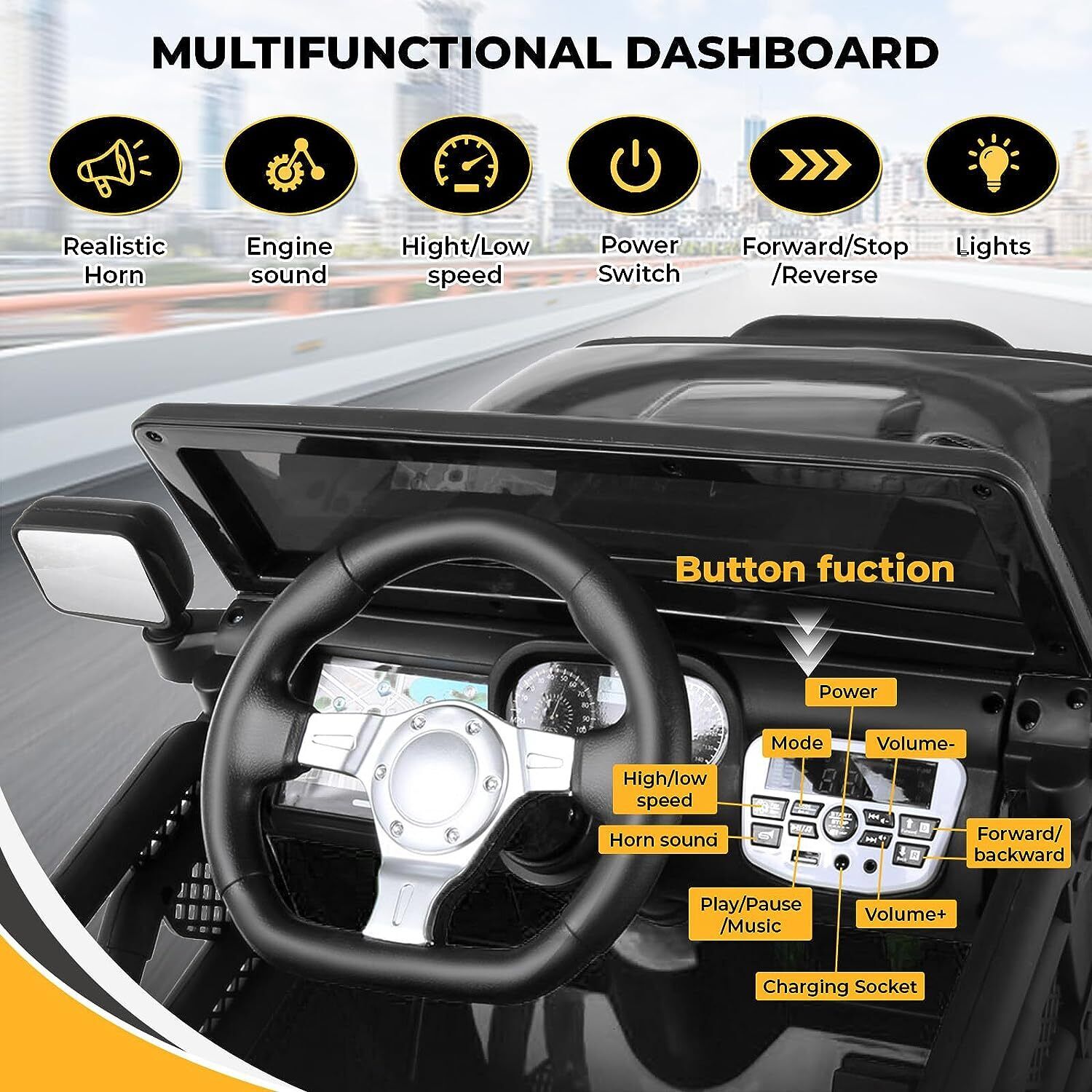 Electric Ride-On ATV Truck for Kids Ages 3-8: The Perfect Gift for Young Adventurers!