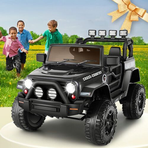 Electric Ride-On JEEP Toy Truck for Kids with Remote Control and 2 Seats - 12V, 4 Wheels
